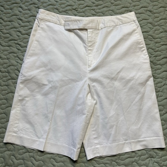 Ralph Lauren Pants - Ralph Lauren Golf Women's High Waisted Stretch Cotton Shorts Size 4 White